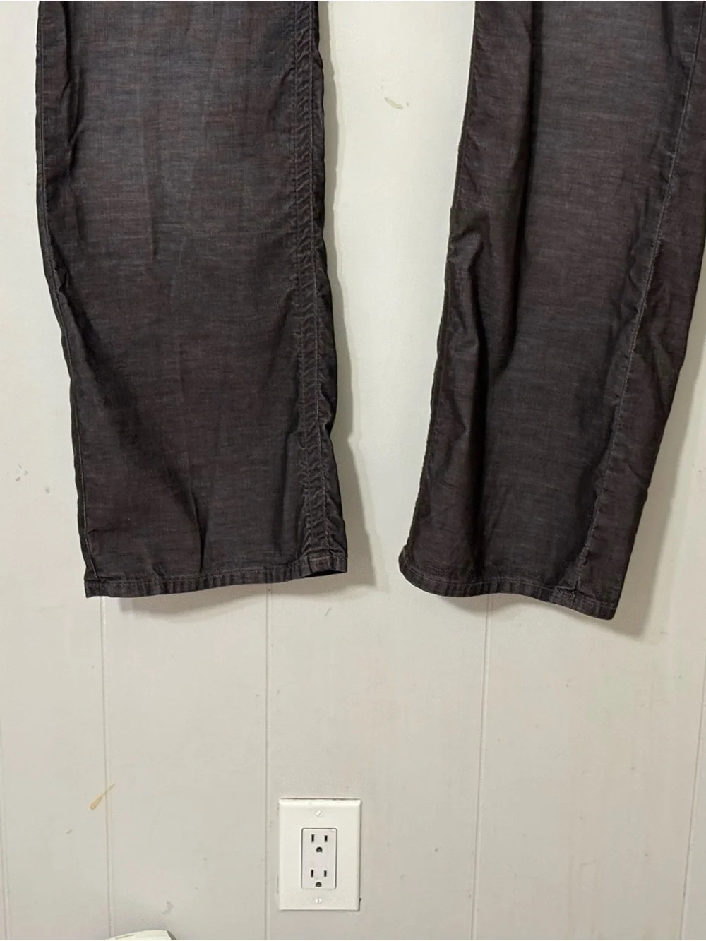 True Religion Ricky Brown Wale Corduroy Straight Leg Flap Pocket Pants 44